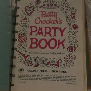 Betty Crocker’s Party Book. Copyright 1960.